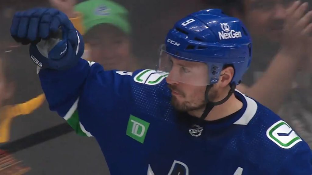 Miller fires home one-timer, ties Tony Tanti for fastest Canuck to ...