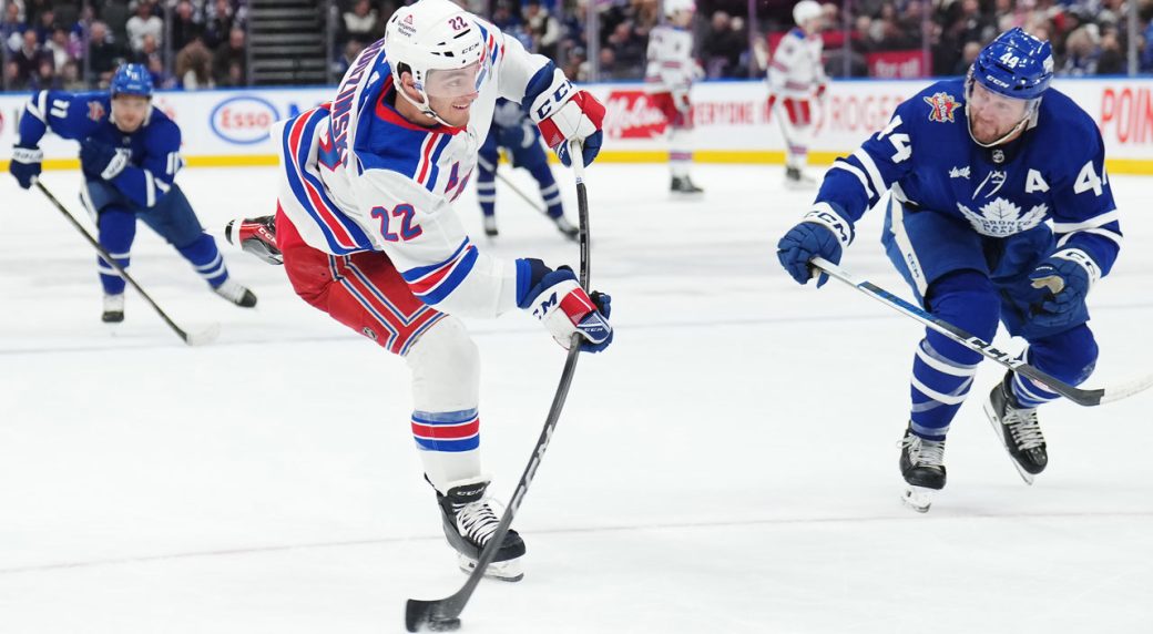 Rangers down Maple Leafs to snap Toronto’s nine-game point streak