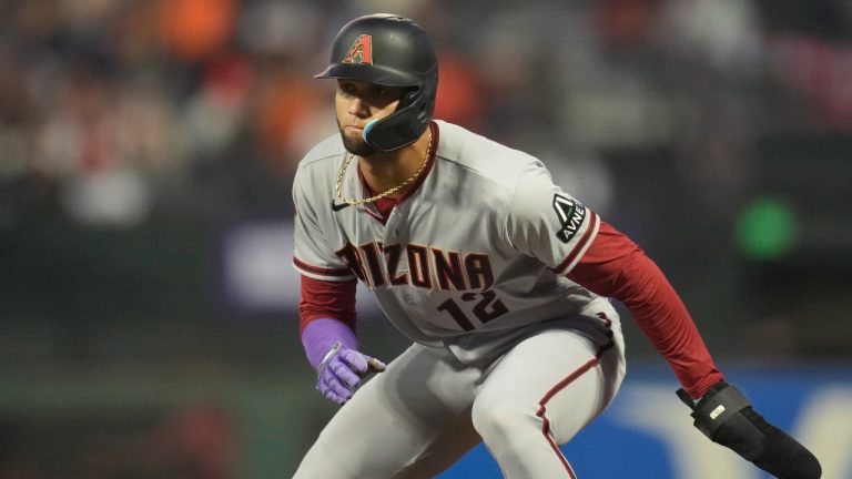 Arizona Diamondbacks' Lourdes Gurriel Jr. during a baseball game against the San Francisco Giants. (Jeff Chiu/AP)