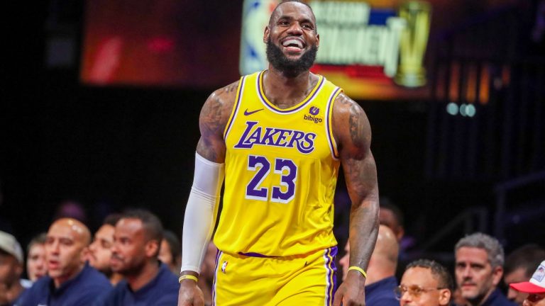 Los Angeles Lakers forward LeBron James. (Ian Maule/AP)