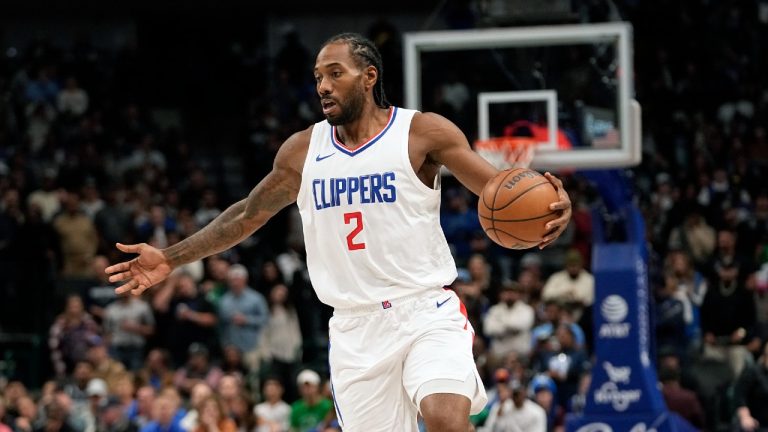 The Clippers have announced a contract extension for Kawhi Leonard. Tonight the Clippers host the Raptors. (LM Otero/AP)