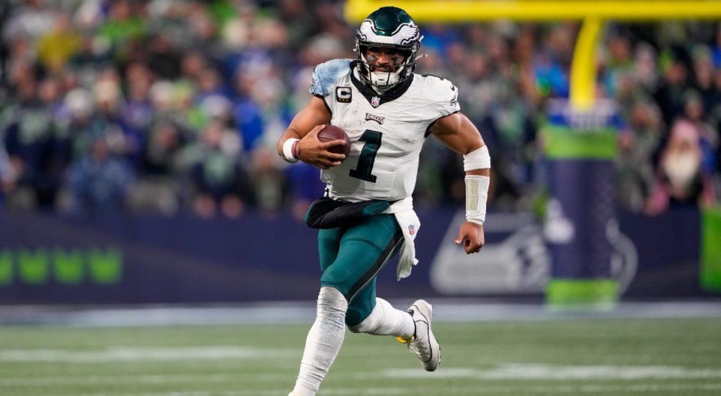 Jalen Hurts plays through illness but late mistakes doom Eagles