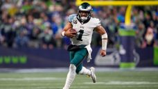 Jalen Hurts plays through illness but late mistakes doom Eagles