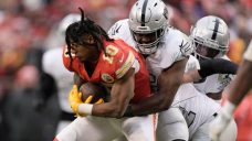 Raiders stun Chiefs with two defensive TDs to stay alive in playoff race