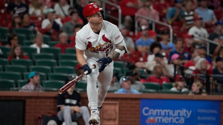 St. Louis Cardinals outfielder Tyler O'Neill has reportedly been traded to the Red Sox. (Jeff Roberson/AP)