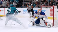 Skinner makes 25 saves as Oilers shut out Sharks