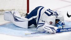 Maple Leafs goaltender Joseph Woll out week-to-week with high ankle sprain