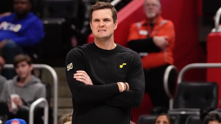 Utah Jazz head coach Will Hardy. (Carlos Osorio/AP)