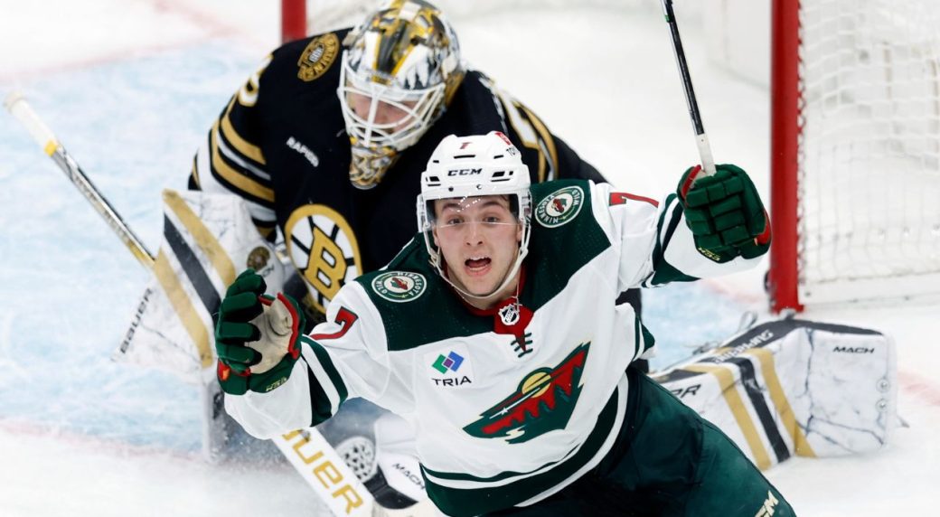 NHL Roundup: Kaprizov Scores Twice To Help Wild Beat Bruins In Overtime