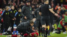 Liverpool defender Tsimikas breaks collarbone in collision with Klopp in game against Arsenal