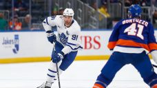 Tavares hits 1,000 points, Maple Leafs fall in OT to Islanders