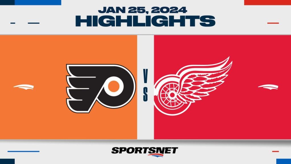 NHL Highlights: Red Wings 3, Flyers 0