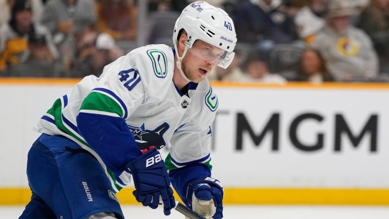 Vancouver Canucks centre Elias Pettersson. (George Walker IV/AP)