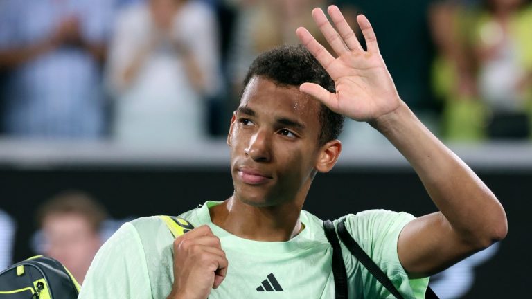 Felix Auger-Aliassime dropped his second-round match at the ABN Amro Open against Russia's Andrey Rublev on Wednesday. (AP/Asanka Brendon Ratnayake)