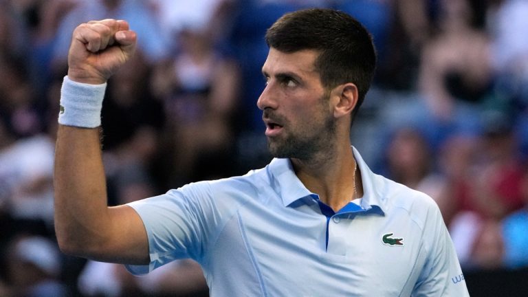 Novak Djokovic took a little while to get going in his first match in nearly a month. (AP)