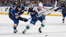 Canucks can&#8217;t beat Binnington late, drop first game of road trip to Blues