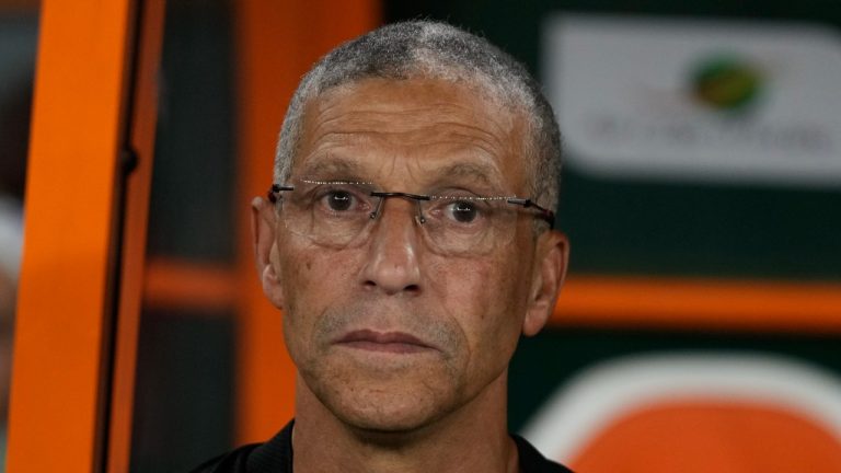 Chris Hughton has been fired as Ghana coach following the team’s early exit from the Africa Cup of Nations. (AP/Themba Hadebe)