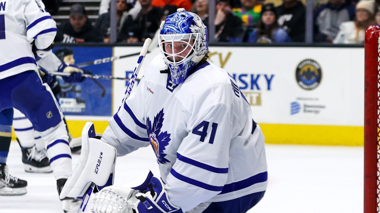 Maple Leafs to start rookie Dennis Hildeby in net against Devils