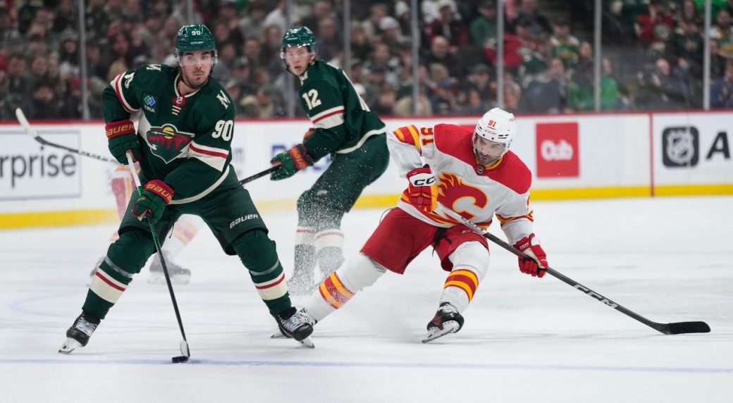 Huberdeau Snaps Goal Drought As Flames Top Wild