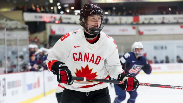 First dreaming of Olympic glory watching the Salt Lake City Games in 2002, Team Canada defender, and PWHL New York captain, Micah Zandee-Hart, took home a gold medal of her own in 2022, and followed it with a world championship later that year. (Photo by Dennis Pajot/Getty Images)