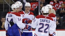 Roy scores first goal, Caufield gets winner as Canadiens beat Devils