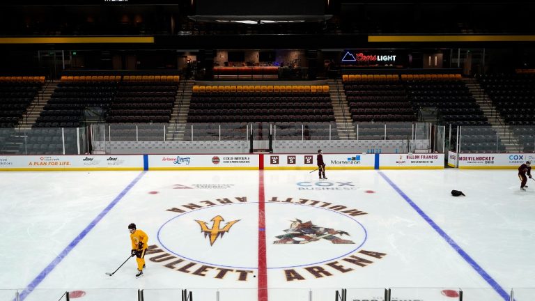 Mullett Arena, home of the Arizona Coyotes. (Ross D. Franklin/AP)