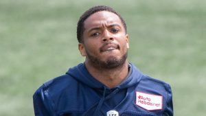 Montreal Alouettes defensive back Najee Murray is shown during training camp ahead of the upcoming CFL football season in Montreal, Sunday, July 11, 2021. (CP/Graham Hughes)