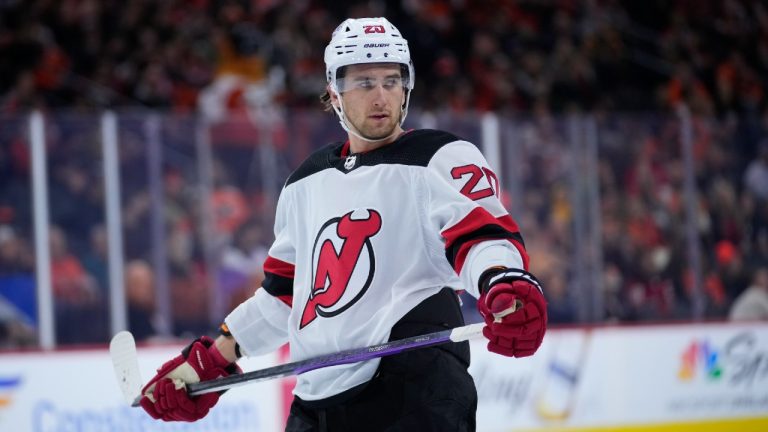 Former New Jersey Devils forward Michael McLeod. (Matt Slocum/AP)