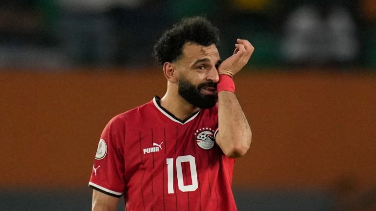 Mohamed Salah will miss Egypt's next two games at the Africa Cup of Nations due to a left leg muscle strain. (AP/Themba Hadebe)