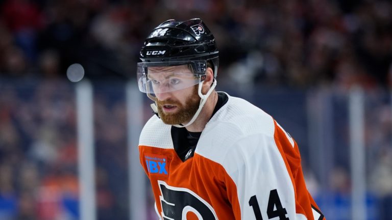 The Philadelphia Flyers have provided a lineup update ahead of Saturday night's clash with the Winnipeg Jets. (AP/Matt Slocum)