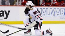 Blackhawks star rookie Bedard out with fractured jaw