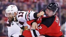 Blackhawks&#8217; Foligno exits game vs. Devils with injury