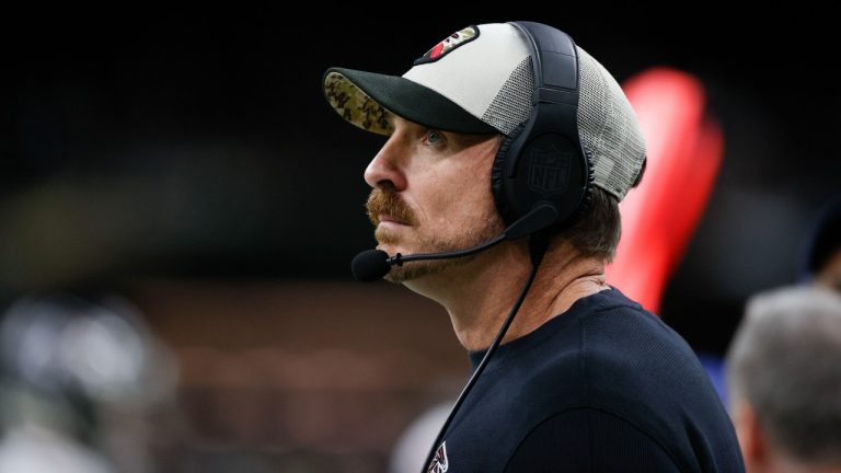 Jacksonville Jaguars head coach Doug Pederson watches the action during the first half of an NFL football game against the Tennessee Titans Sunday, Jan. 7, 2024, in Nashville, Tenn. (AP Photo/John Amis)