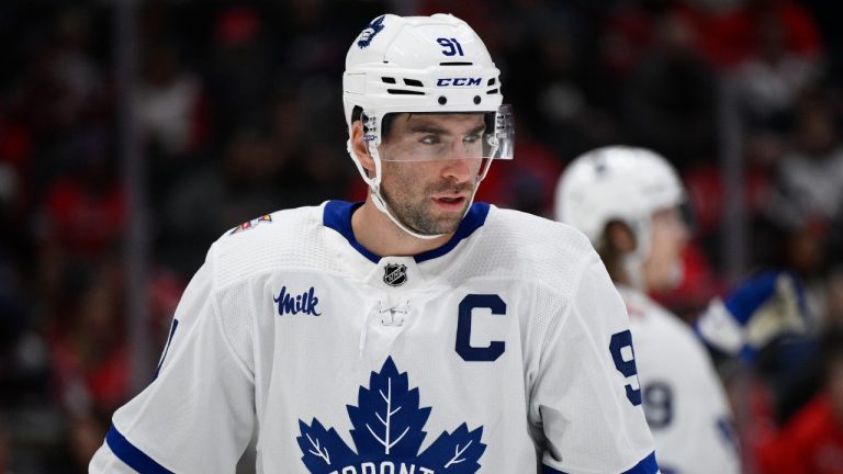 John Tavares is joining Team Canada for the 2024 IIHF Men's World Hockey Championship. (Nick Wass/AP)