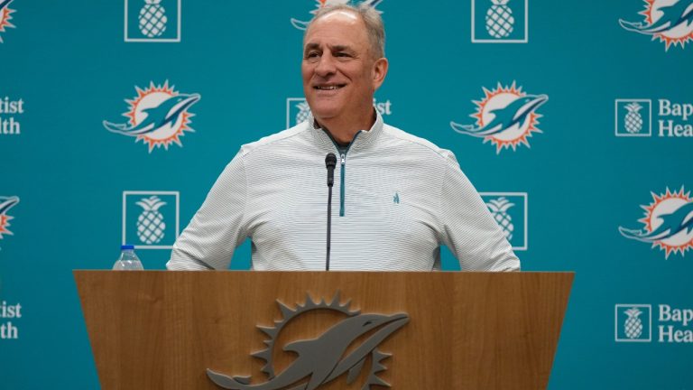 Former Miami Dolphins defensive coordinator Vic Fangio. (Rebecca Blackwell/AP)