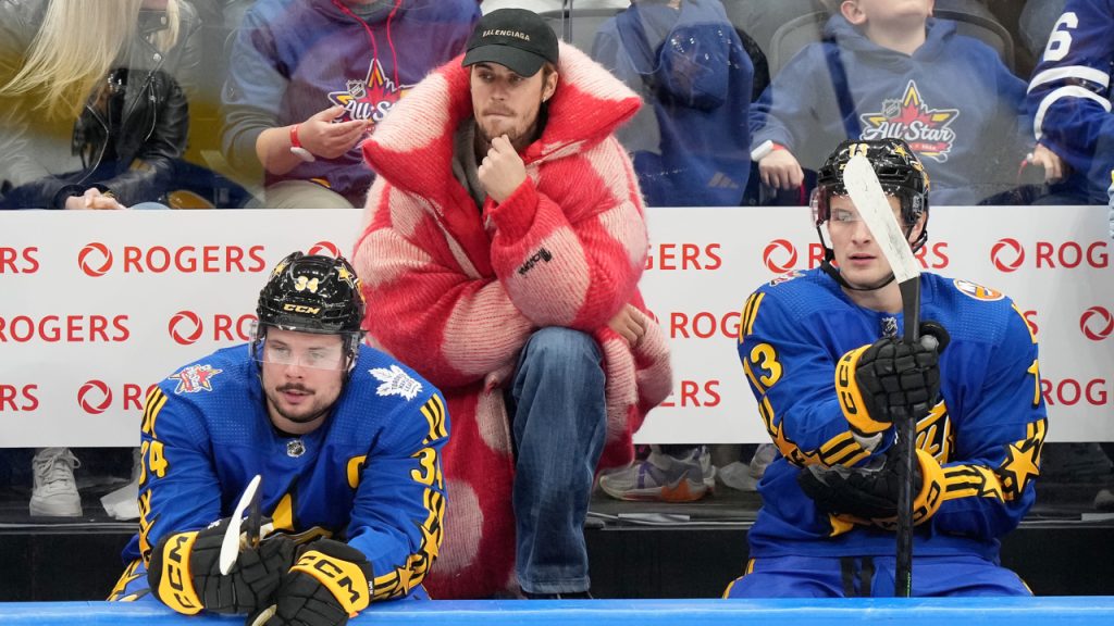 Everybody really got a kick out of that': Matthews on sharing the ice with  Bieber