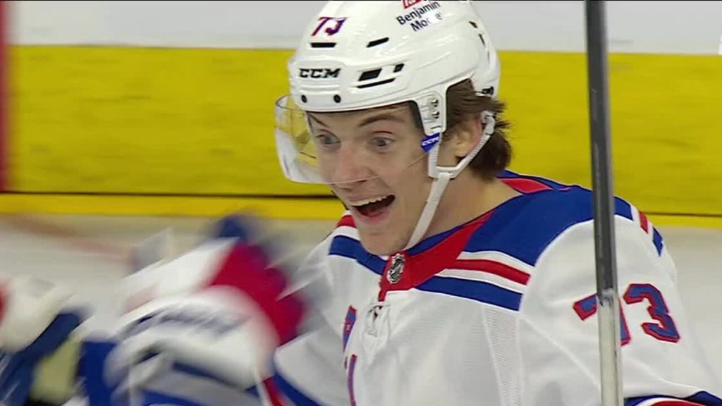 New York Rangers rookie Matt Rempe scores first NHL goal with ...