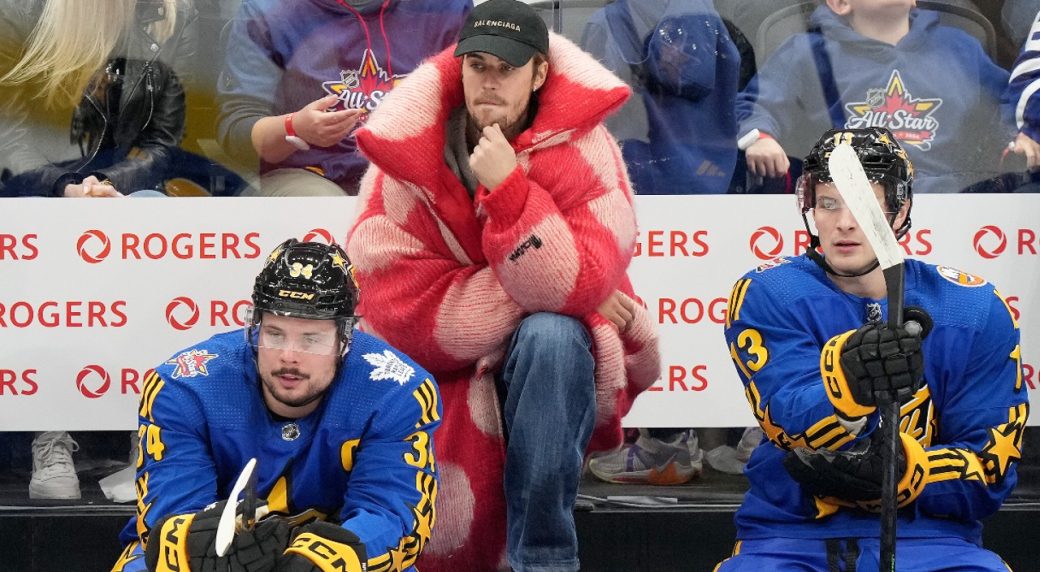 Justin Bieber takes the ice, grabs the spotlight at NHL All-Star Weekend