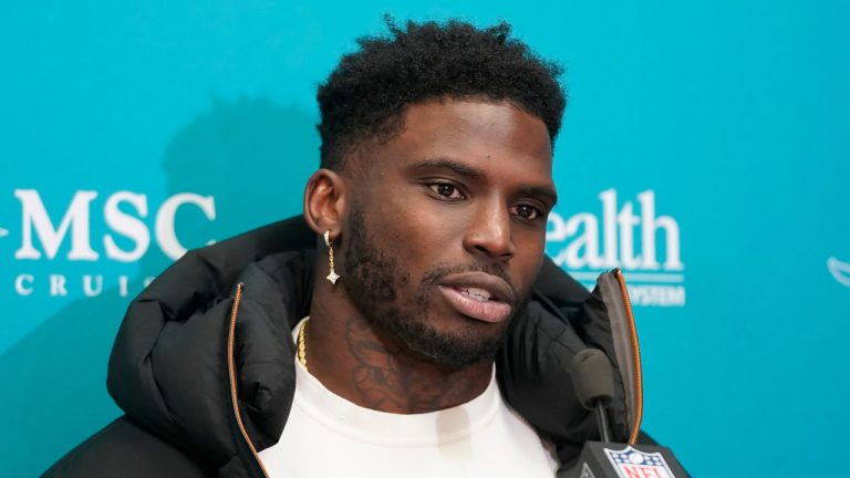 Miami Dolphins wide receiver Tyreek Hill. (Ed Zurga/AP) 