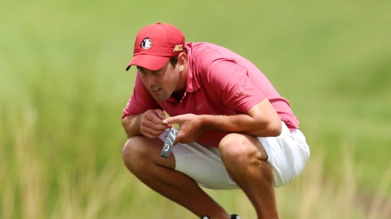 Cristobal Del Solar made history on Thursday, becoming the first professional golfer to shoot 57 in a PGA Tour-sanctioned event. (AP/The Hutchinson News, Travis Morisse)