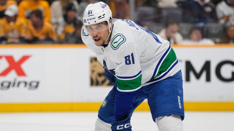 Vancouver Canucks centre Dakota Joshua (81). (George Walker IV/AP)