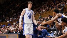 Duke star Kyle Filipowski injured after Wake Forest fans storm court