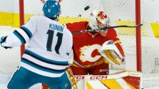 Flames&#8217; Dustin Wolf far from his standard in disappointing loss to Sharks