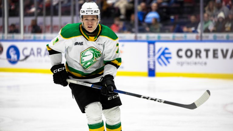 Easton Cowan of the London Knights. (Natalie Shaver/OHL Images)