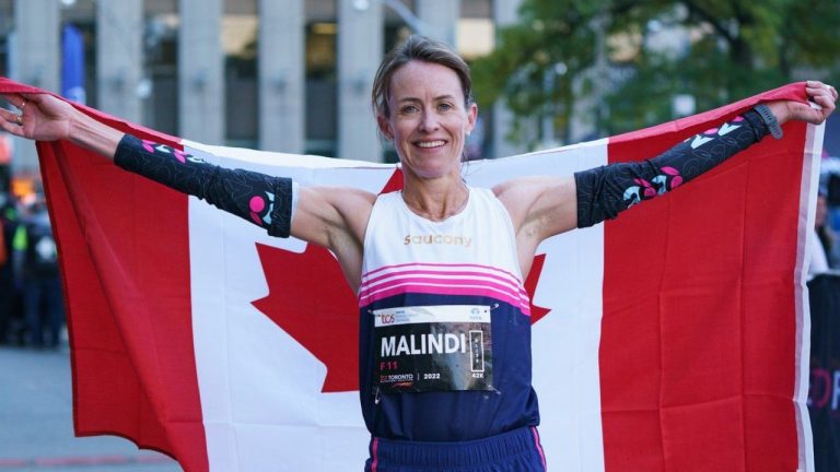 Marathoners Malindi Elmore and Cam Levins will represent Canada at the 2024 Paris Olympics. (CP/Alex Lupul)