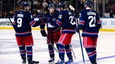 Vesey scores twice, Quick wins again as Rangers down Lightning