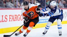 Slumping Jets fall to Flyers as Konecny has Gordie Howe hat trick