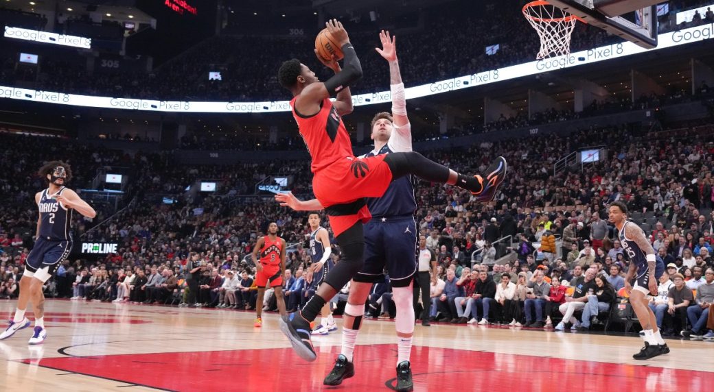 Raptors’ winning streak ends in loss to Mavericks as Doncic dominates