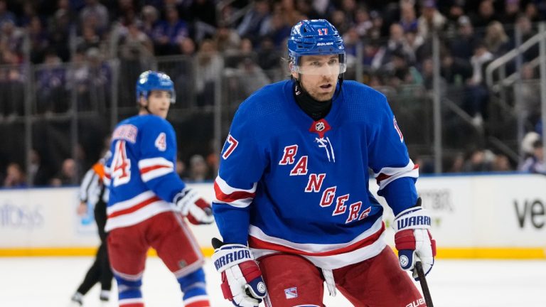 New York Rangers forward Blake Wheeler is returning to the ice after a lengthy injury absence. (Frank Franklin II/AP)