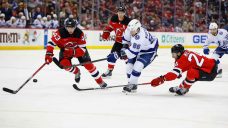 Kucherov has four points to become first player to 100 as Lightning beat Devils